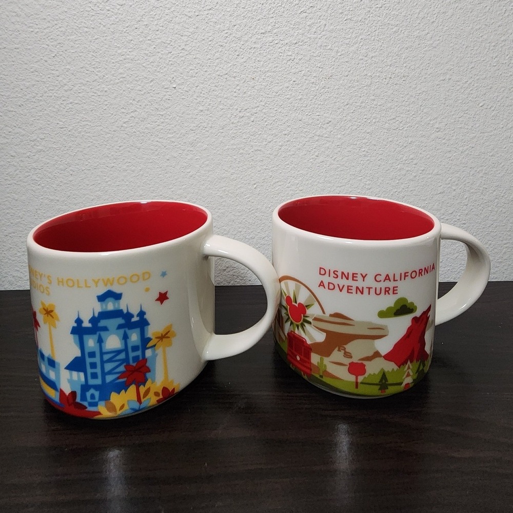 Starbucks You Are Here Disney Parks Mugs California Adventure Hollywood Studios
